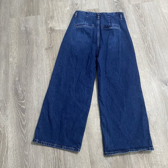Zara High Rise Baggy Jeans Size 8 28x24 - Picture 2 of 4